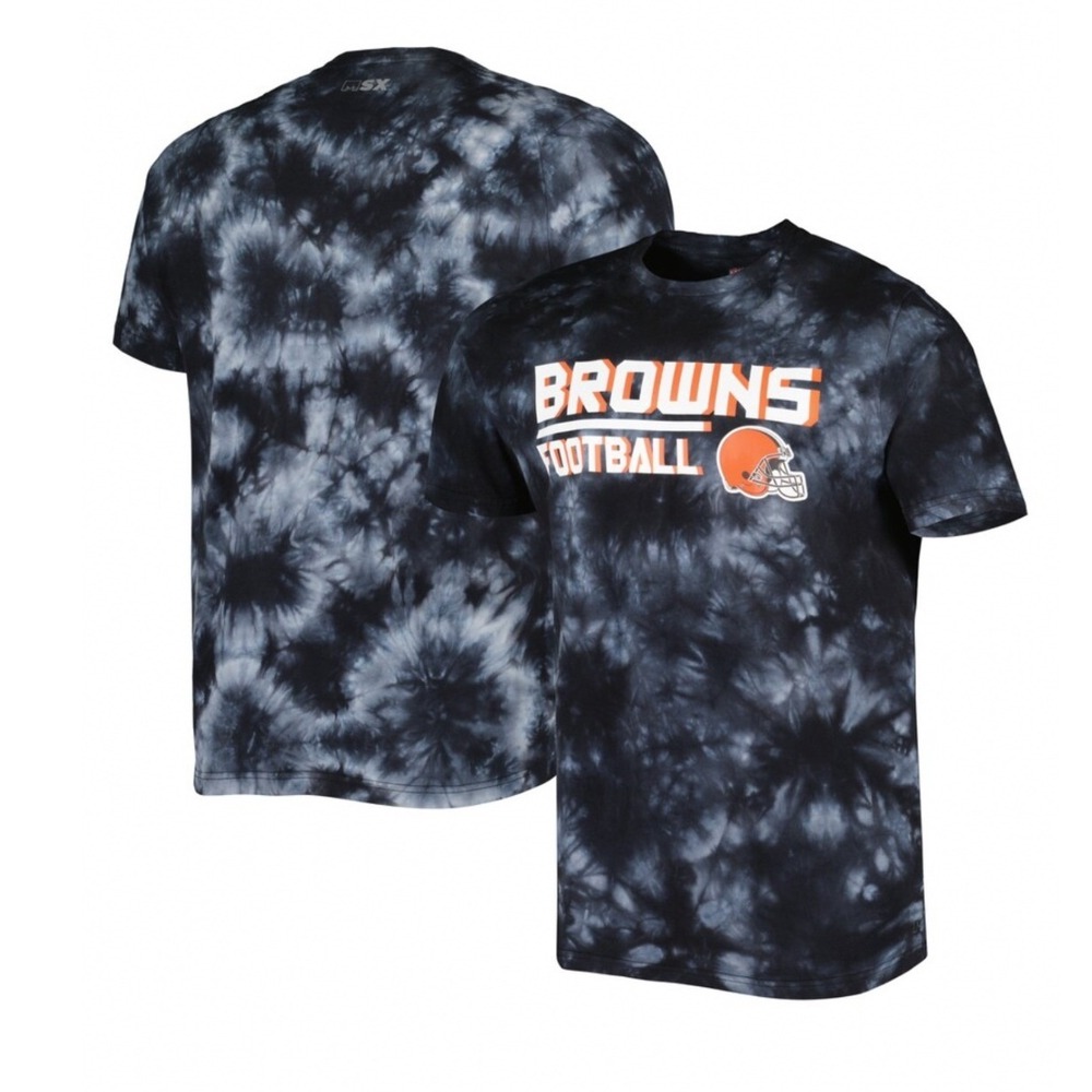 Cleveland Browns MSX by Michael Strahan Tie Dye T-Shirt Mens Medium NFL Football